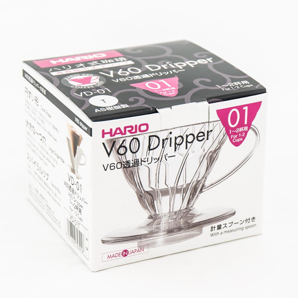 HARIO V60 - 1 cup (clear plastic)