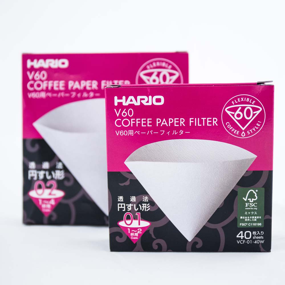 HARIO V60 01 FILTER PAPERS x 40