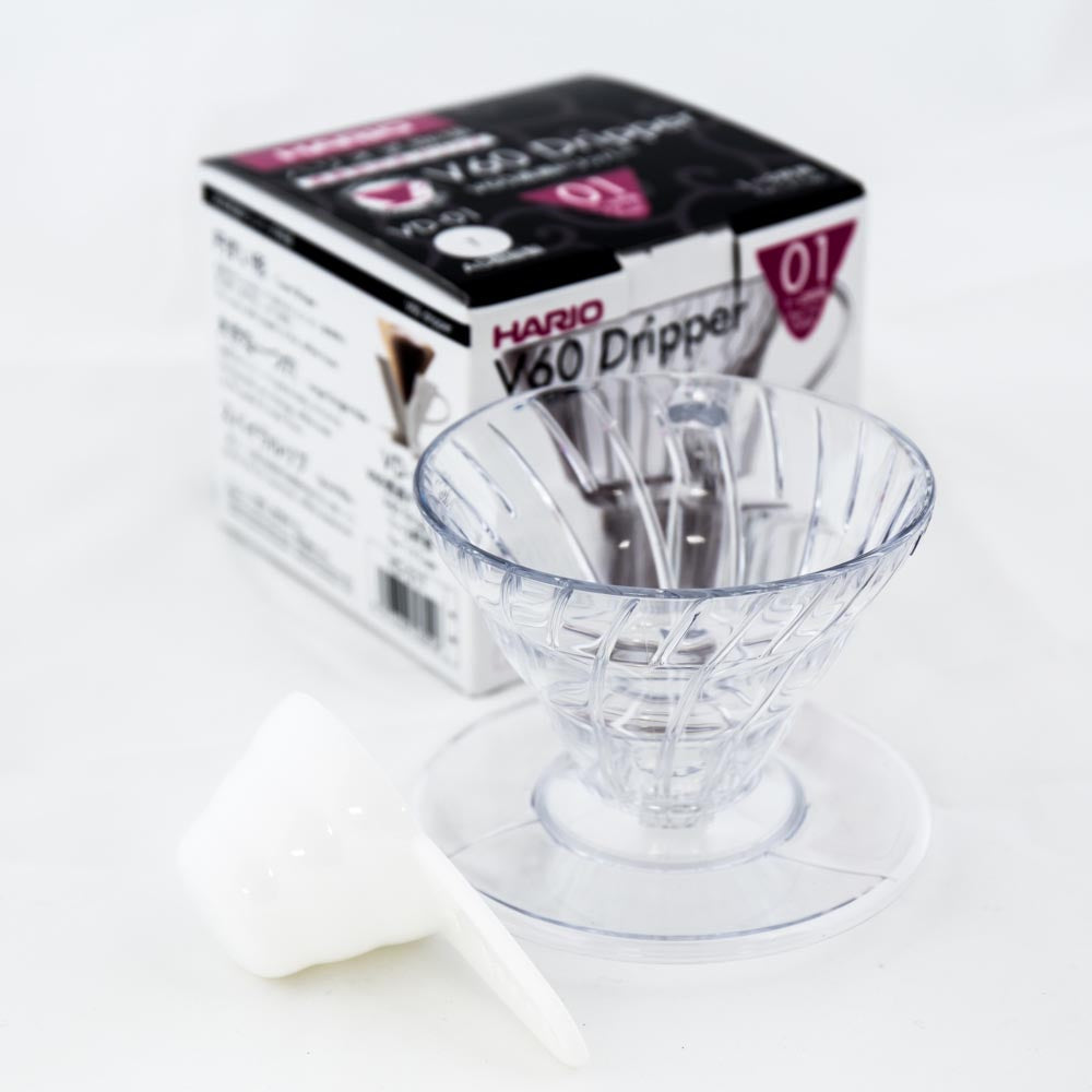 HARIO V60 01 PLASTIC (white or clear)
