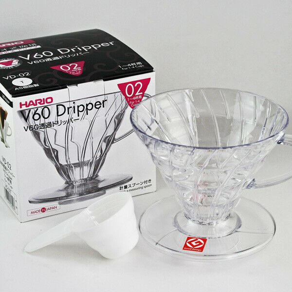 HARIO V60 02 PLASTIC (white or clear)